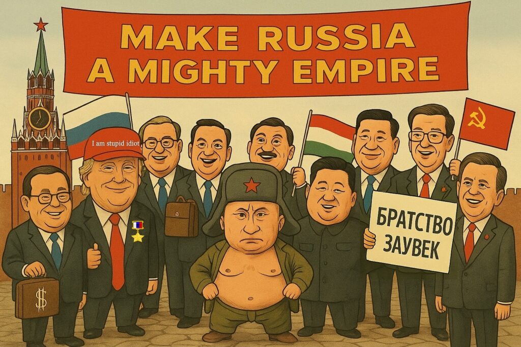 карикатура друзья Путина на Западе